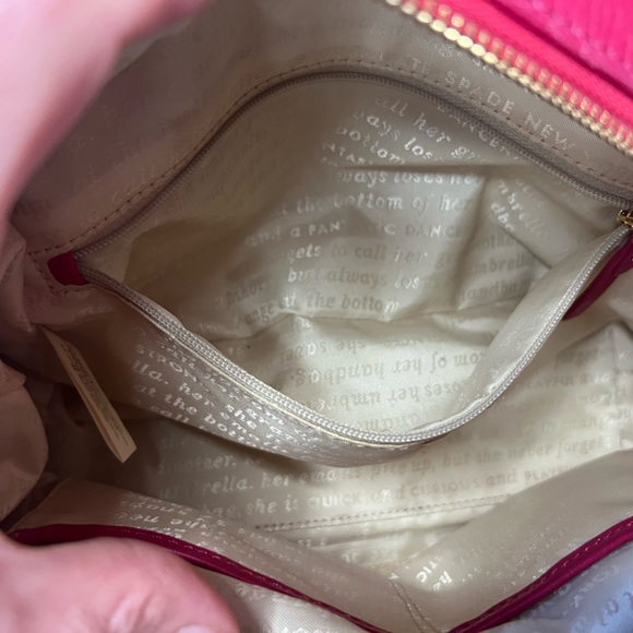 Pre-loved Kate Spade Pink Rectangle Leather Bag with Bow - Picture 14 of 14